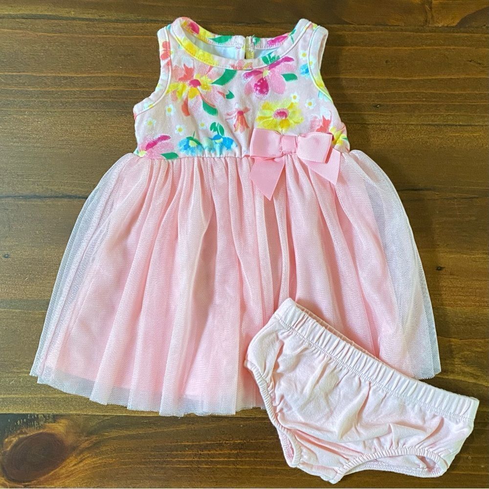 Baby Girls Pink Floral Dress
